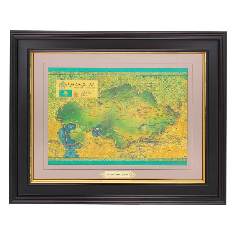 Panel Golden Map of Kazakhstan
