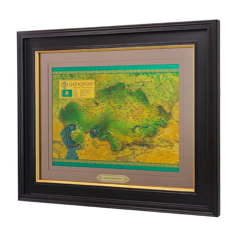 Panel Golden Map of Kazakhstan